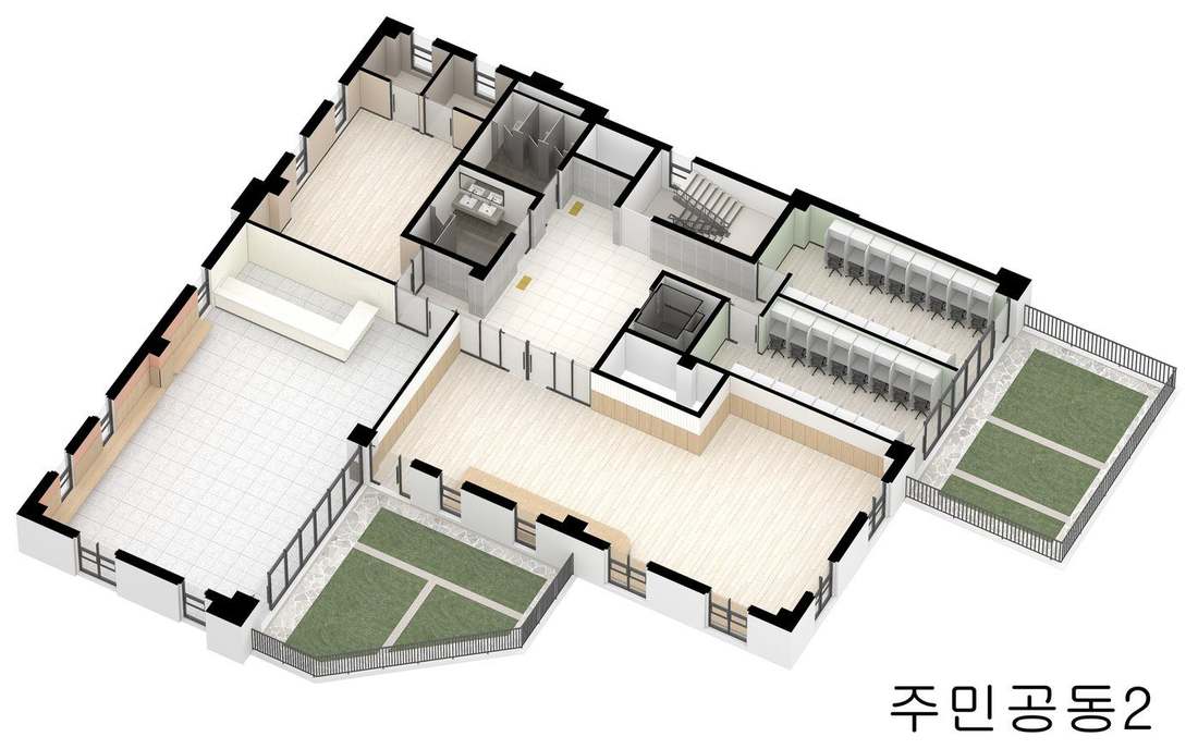 커뮤니티 시설 아이소 CG 2
