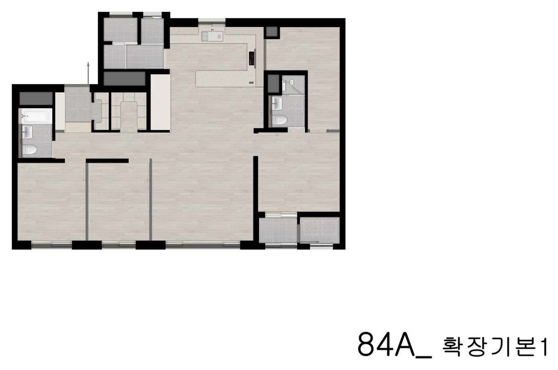 84A 타입 확장 기본형 평면 CG