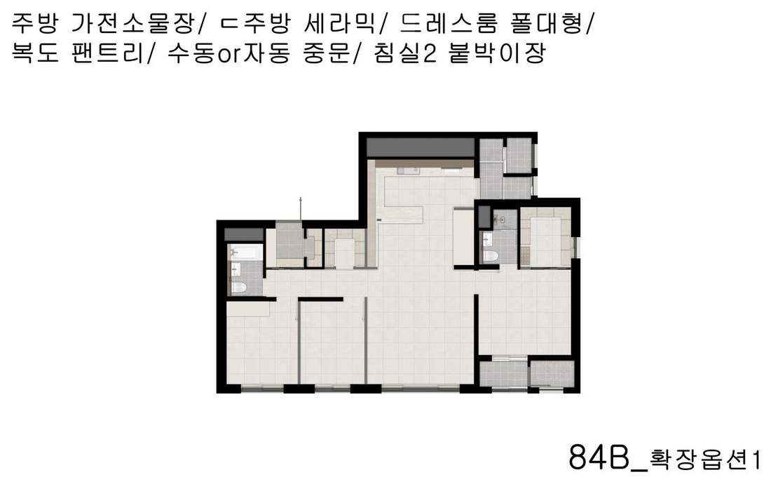 84B 타입 선택 옵션형 평면 CG